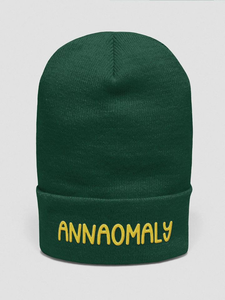 Annaomaly Cuffed Beanie, Yellow stitching product image (2)