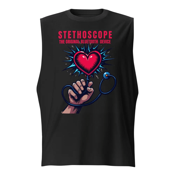 Heartbeat Stethoscope Muscle Tank product image (1)