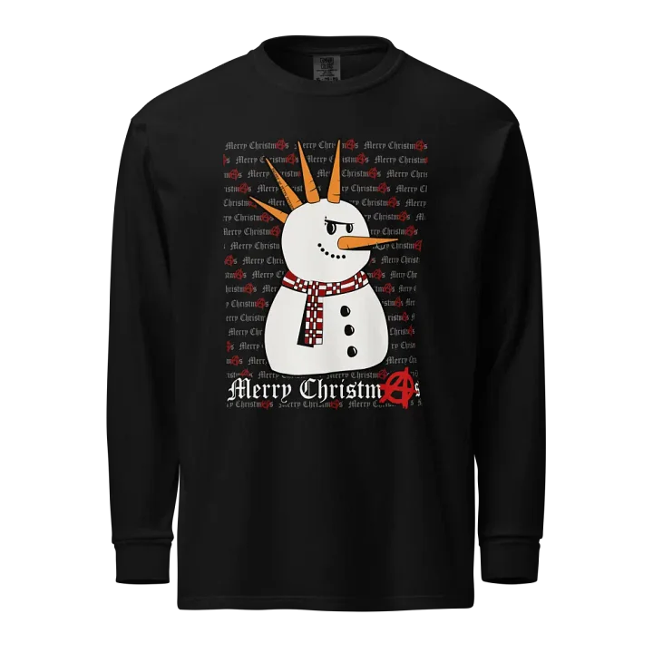 Holiday - The Frost and the Furious - Punk Snowman on Comfort Colors Long Sleeve product image (2)