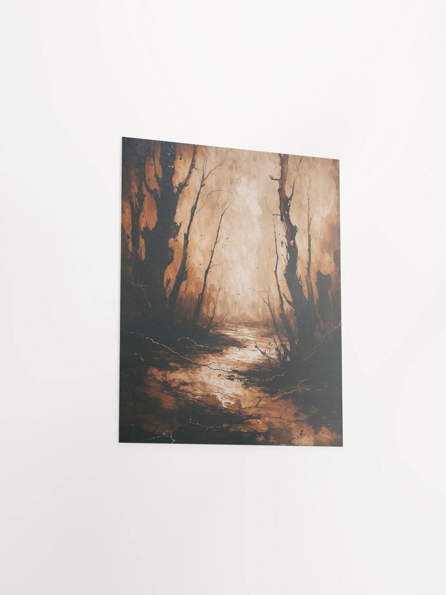 Sepia Forest Reflection Poster product image (31)