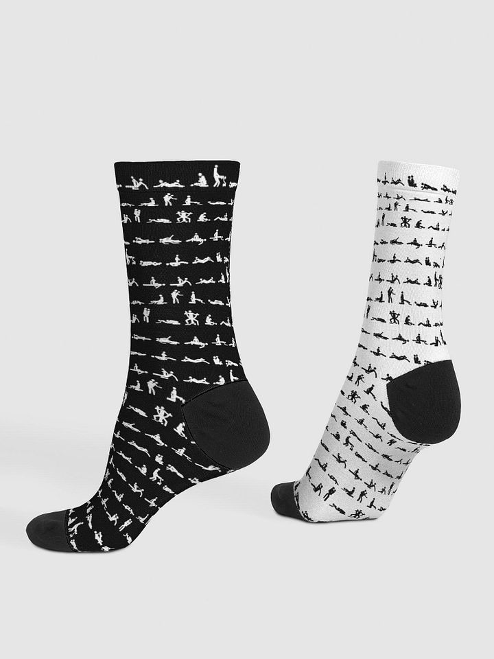 48 Ways to Sunshine B&W | Premium Sustainable Crew Socks product image (2)