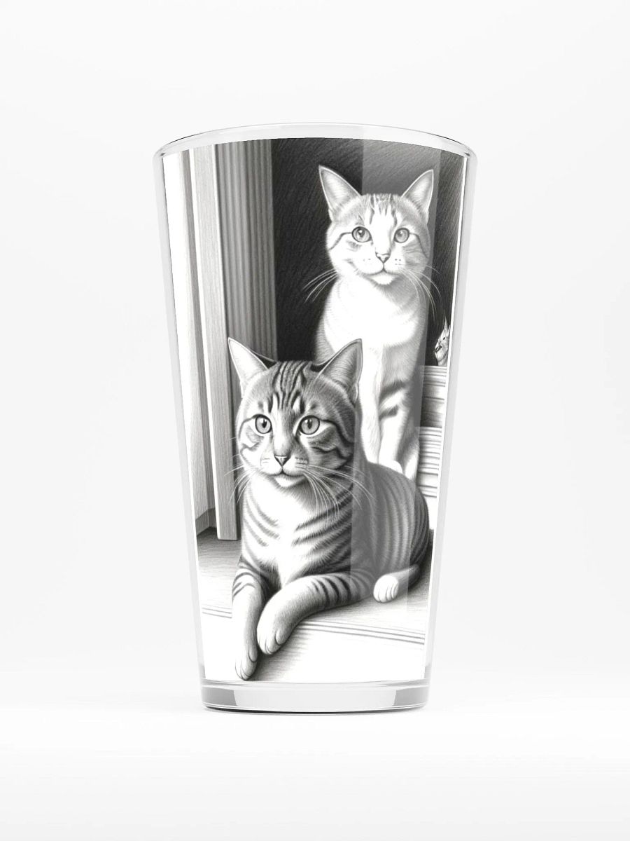 Whiskered Duo Pint Glass product image (1)