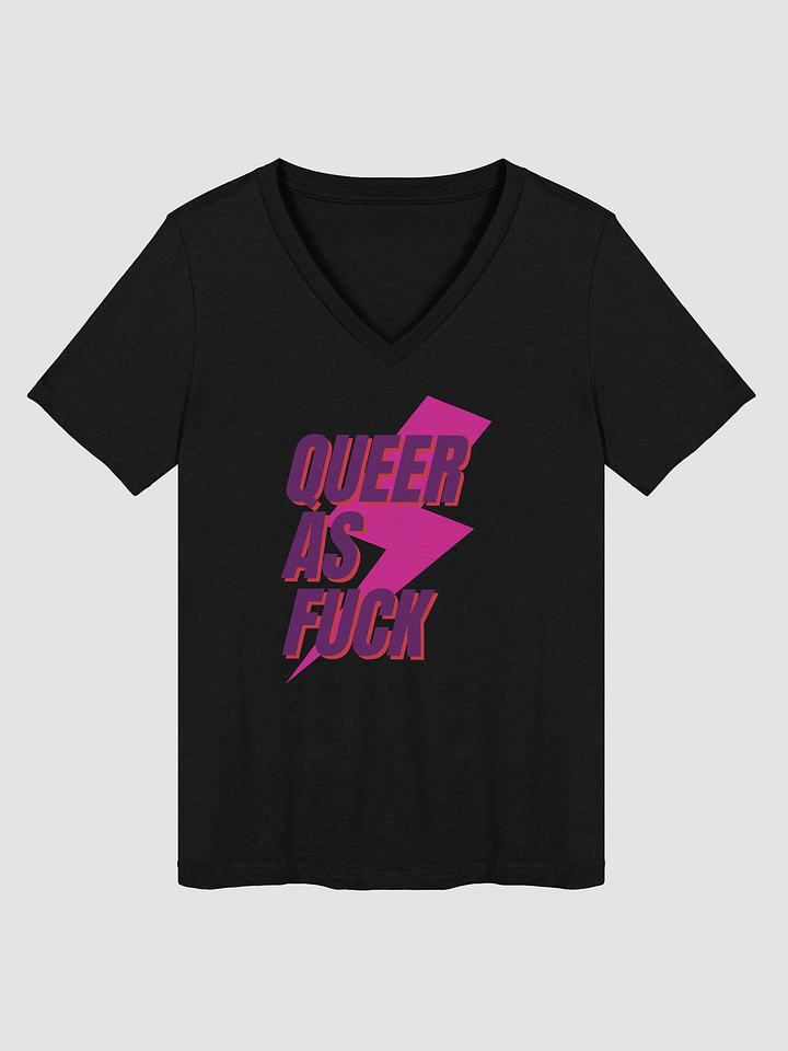 Queer AF Relaxed V-Neck Tee product image (1)