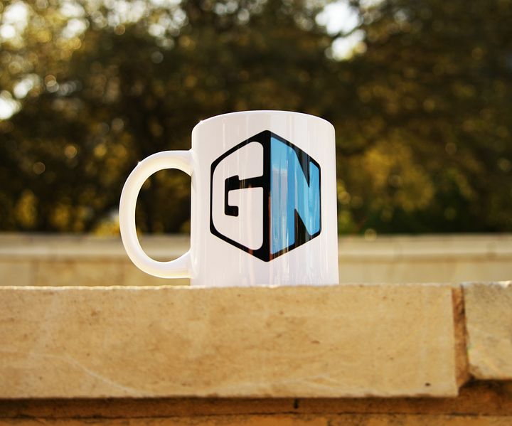Glossy GN Logo Big Boi Mug White product image (2)