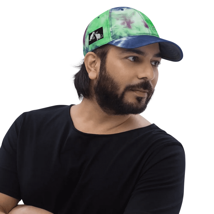 Team rat, tie dyed cap product image (2)