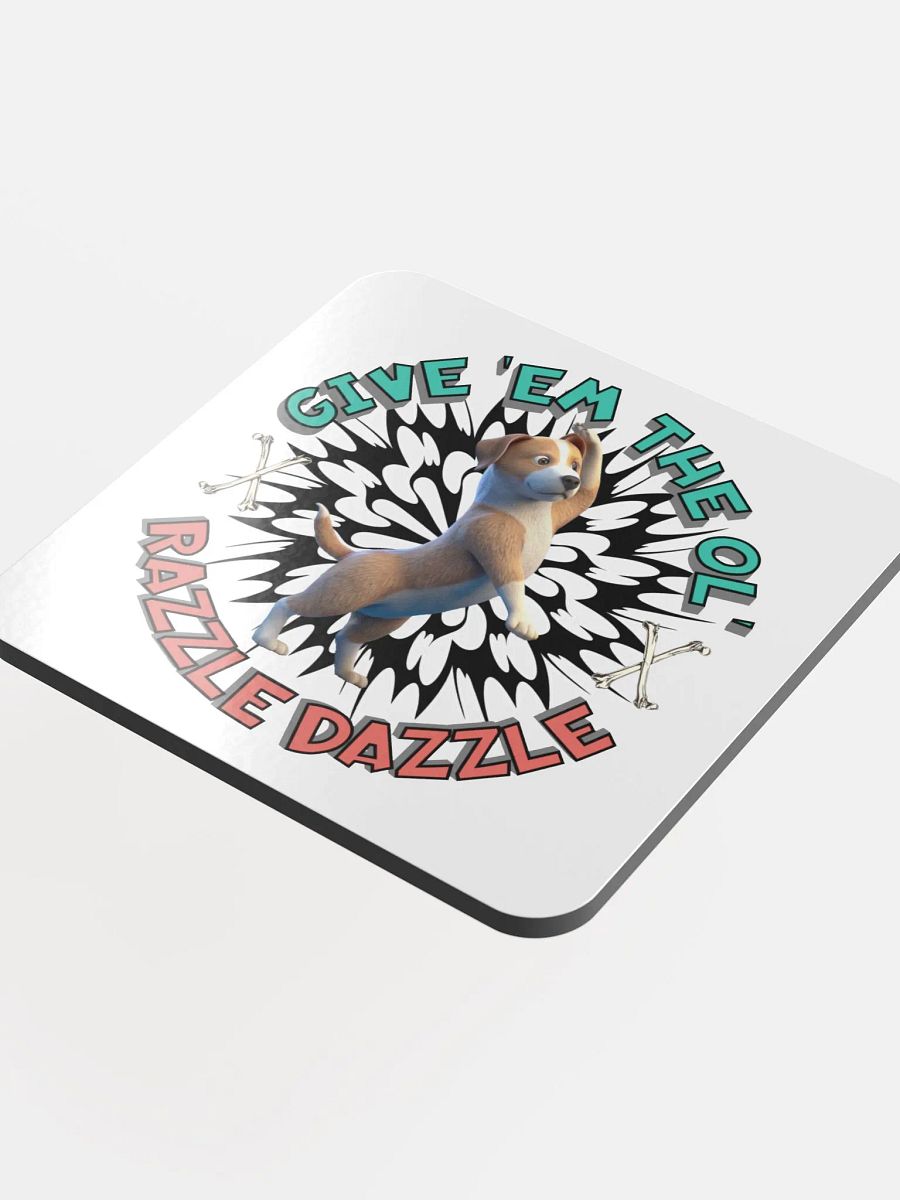 Razzle Dazzle Dog Dance Cork Coaster product image (4)