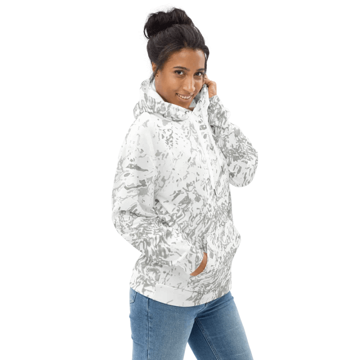 Abstract Pale Marble Effect Unisex All Over Print Hoodie product image (1)