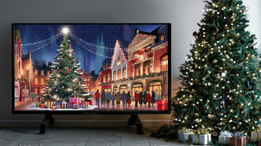 Mesmerizing Christmas Town Square A Festive Winter Wonderland - Frame TV product image (5)