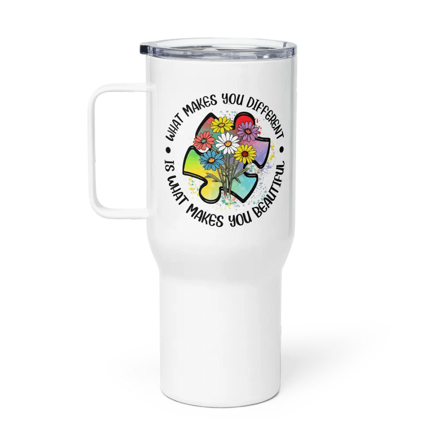 Autism Puzzle Pieces Travel Tumbler product image (2)