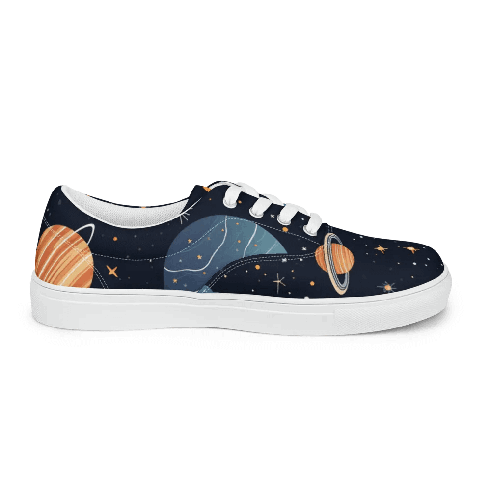 Galactic Odyssey Lace-Up Canvas Shoes product image (9)