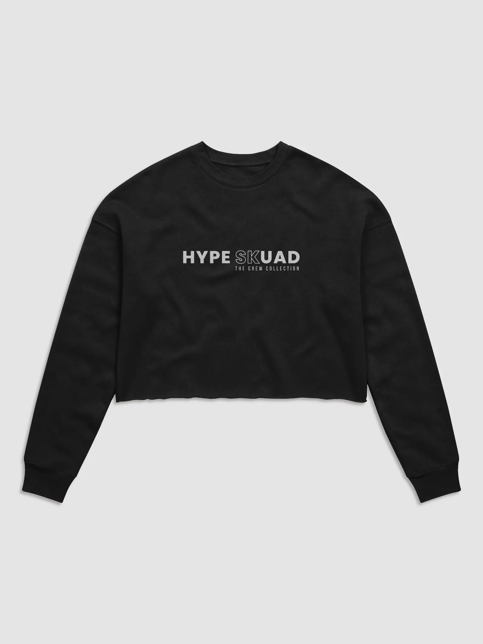 Black Cropped Crewneck product image (1)