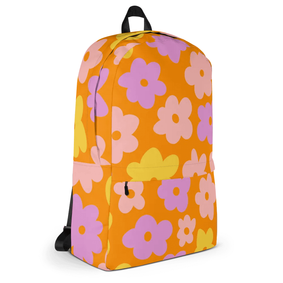 Cheerful Blooms All-Over Backpack product image (9)