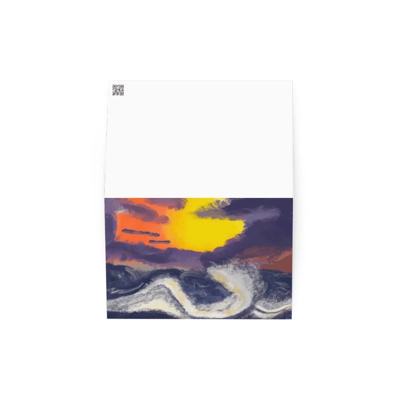 Sunset Ocean Card