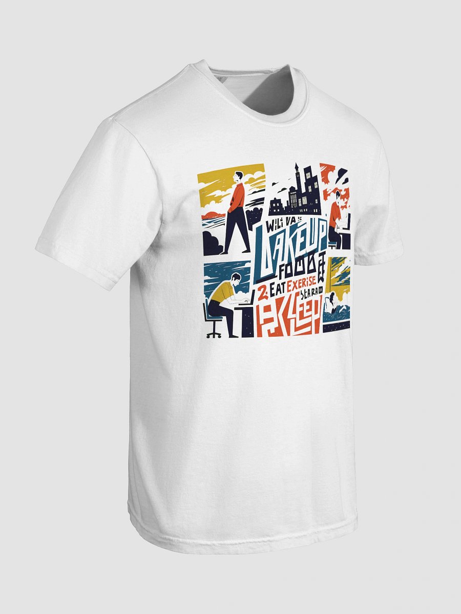 City Life Balance | Wake, Work, Rest Art Heavyweight T-Shirt product image (45)