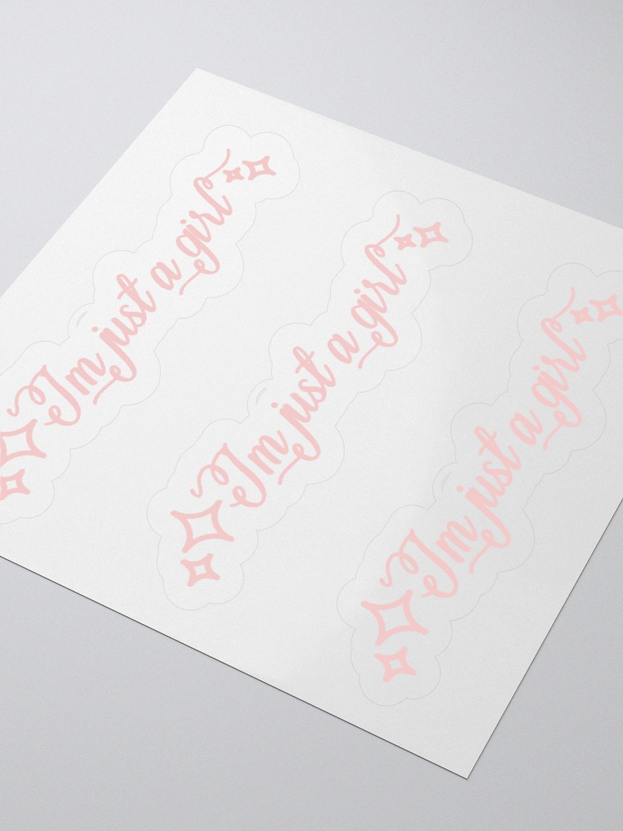I'm Just a girl- Sticker product image (3)