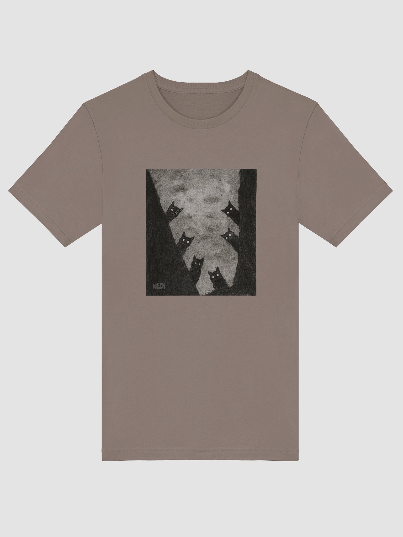 Glowing Eyes Black Cat T-Shirt product image (65)