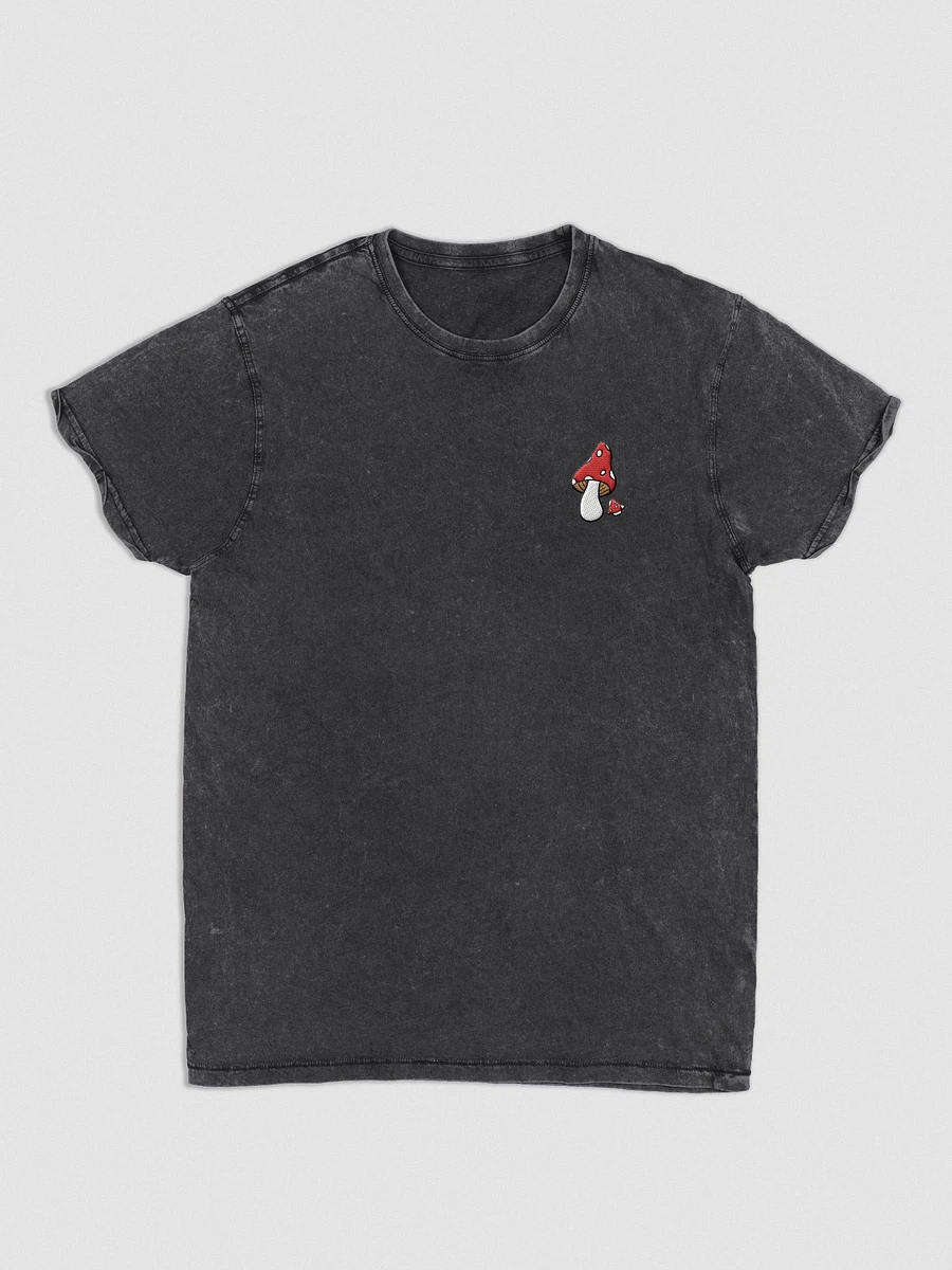 Mushroom Pair T-Shirt | Embroidered Husky Denim T-Shirt product image (1)