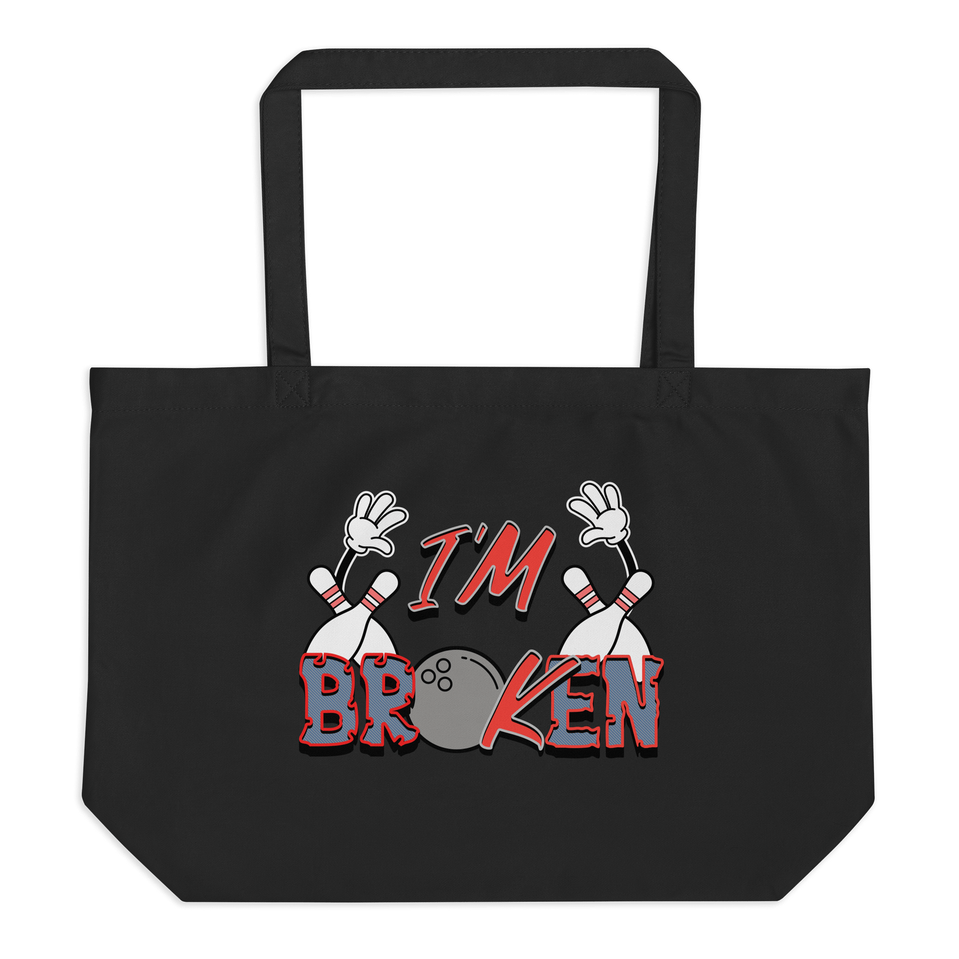 Im Broken Im Ok Bowling Colorful Ball Tote Bag product image (1)