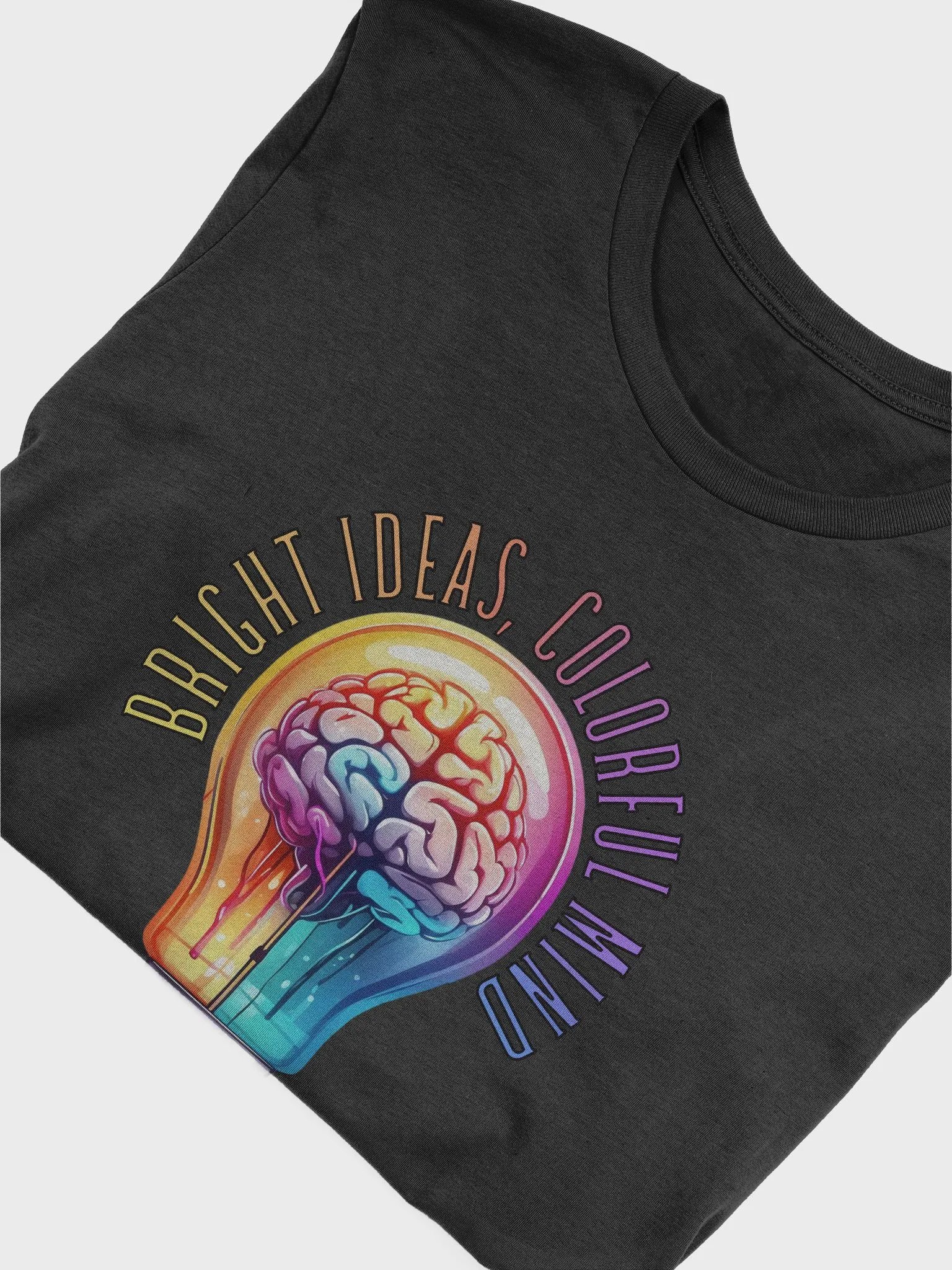 Reflective Bulbs Graphic T Shirt | Bright Ideas, Colorful Mind product image (3)