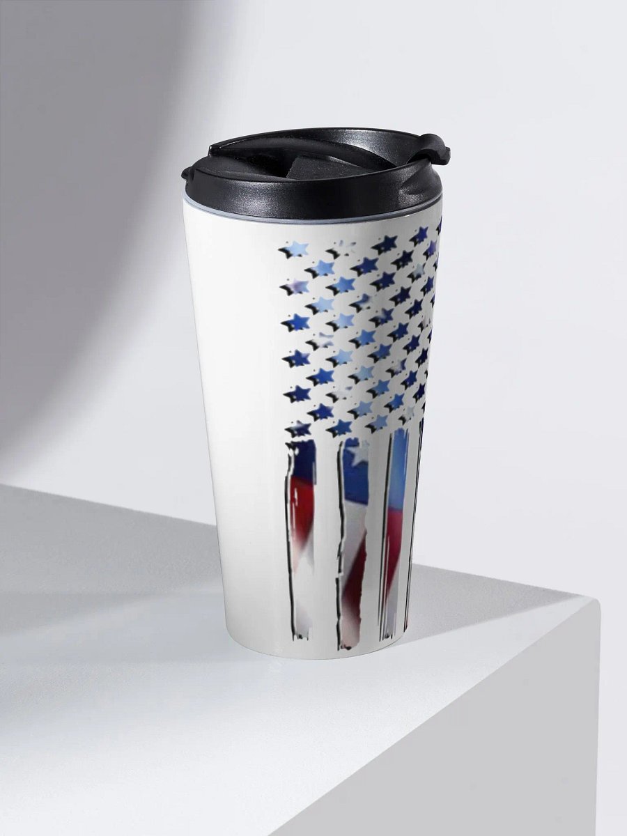 Patriotic Trucker Stainless Steel Travel Mug product image (2)