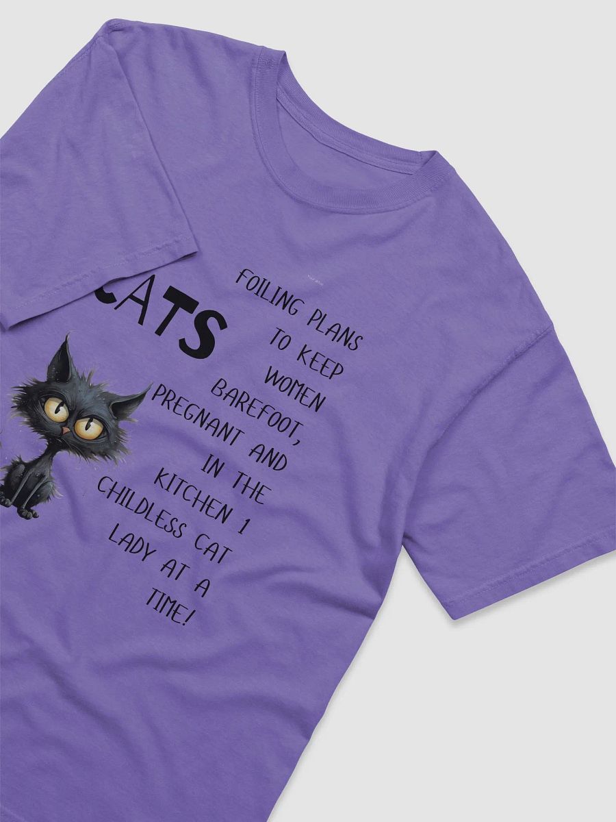 🐾 Cats Against Patriarchy – Childless Cat Lady Tee product image (3)