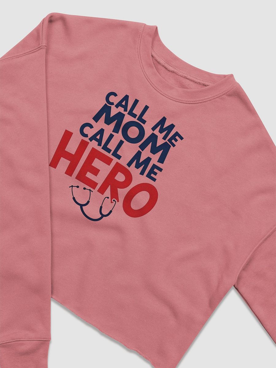 Superhero Mom Crop Sweatshirt product image (6)