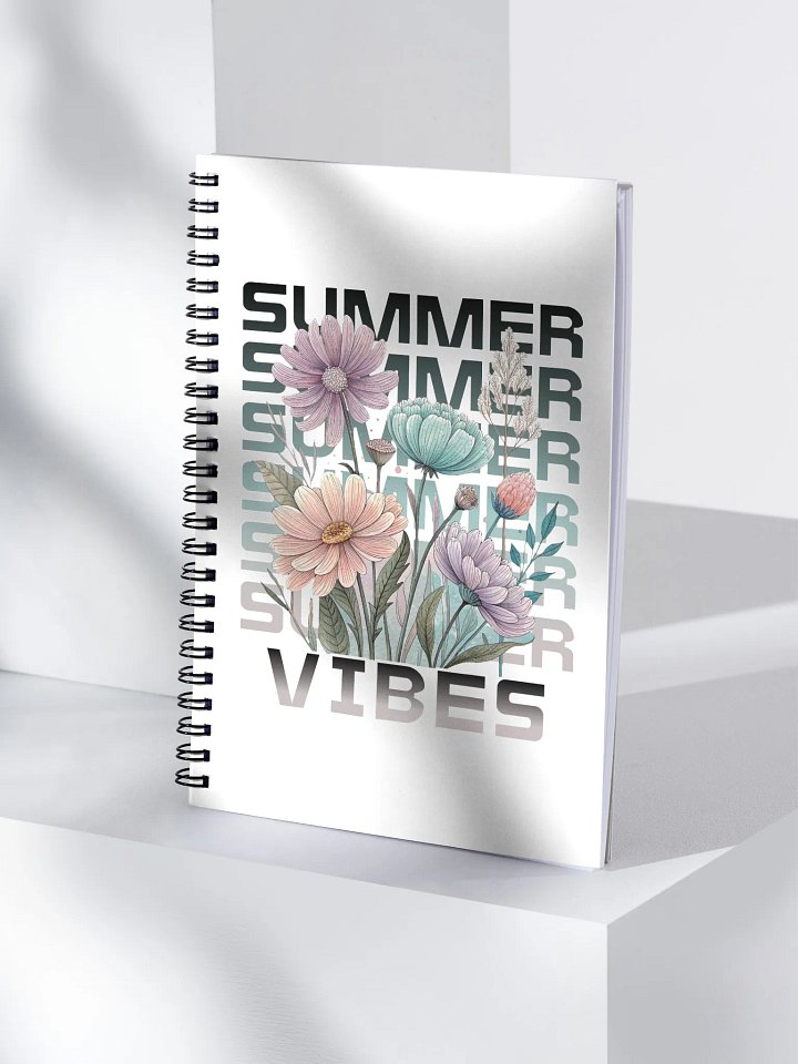 Summer Vibes Boho Flowers Floral Notebook product image (1)