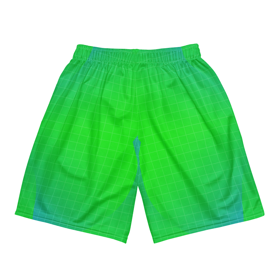 70s Neon Grid Unisex Mesh Shorts product image (6)