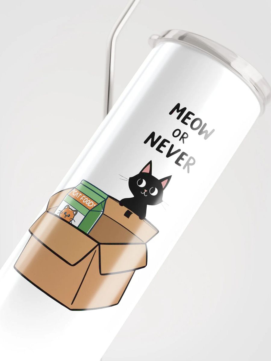Meow or Never Steel Tumbler product image (4)