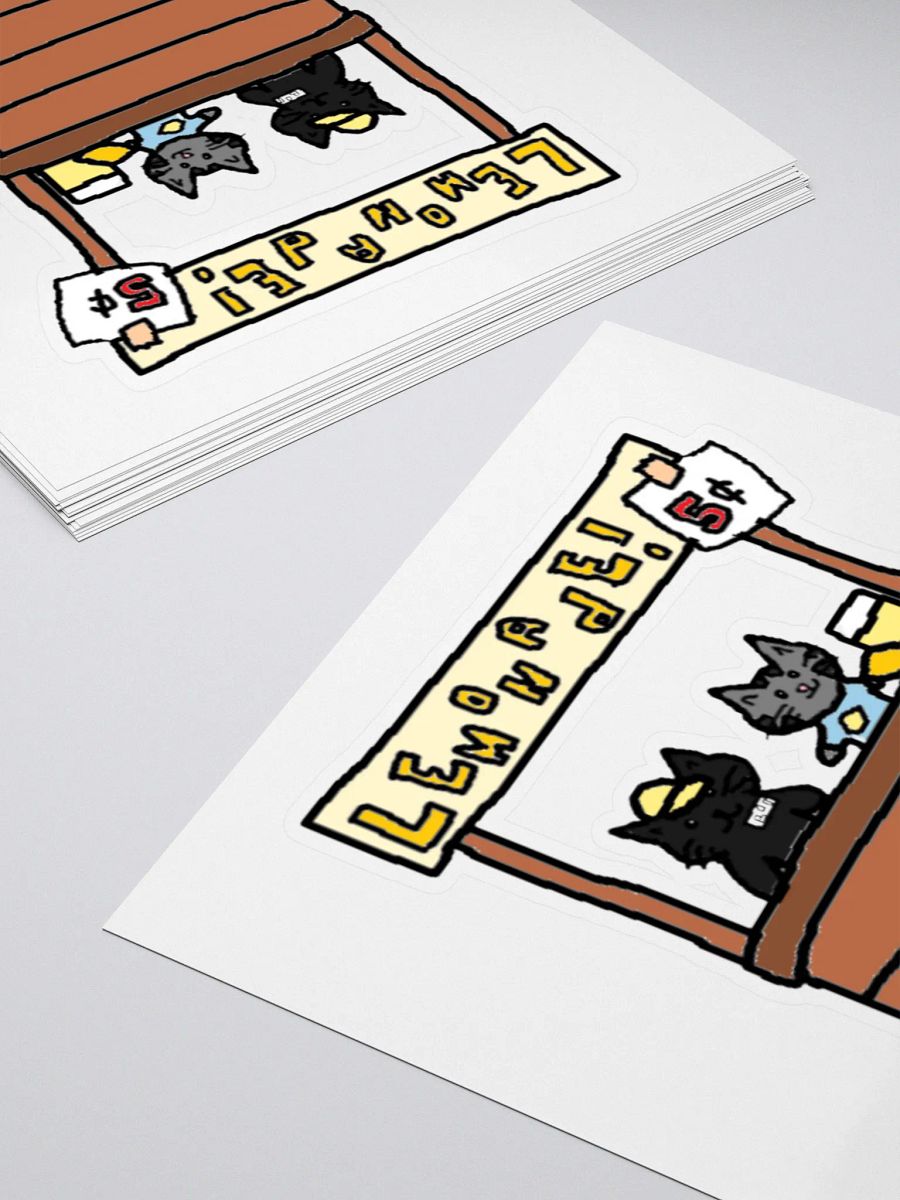 Maxwell and Boo's Lemonade Stand // Kiss Cut Sticker product image (4)