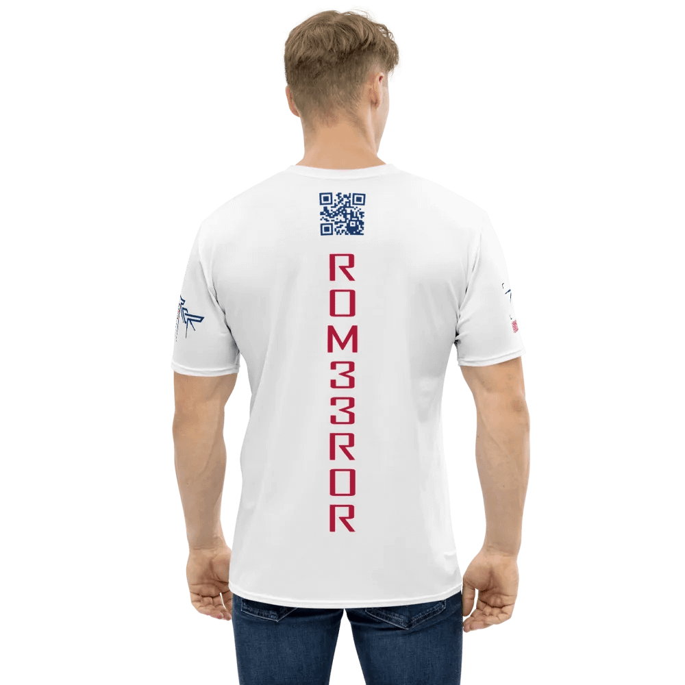 ROM33ROR American Flag Shirt White (AOP) product image (2)