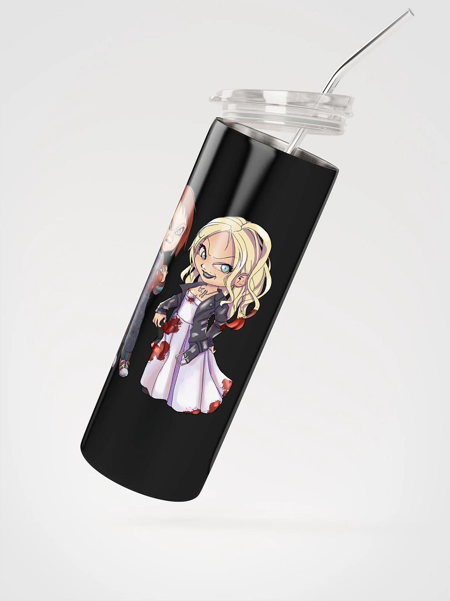 Chucky and Tiffany Tumbler w/ Metal Straw product image (4)