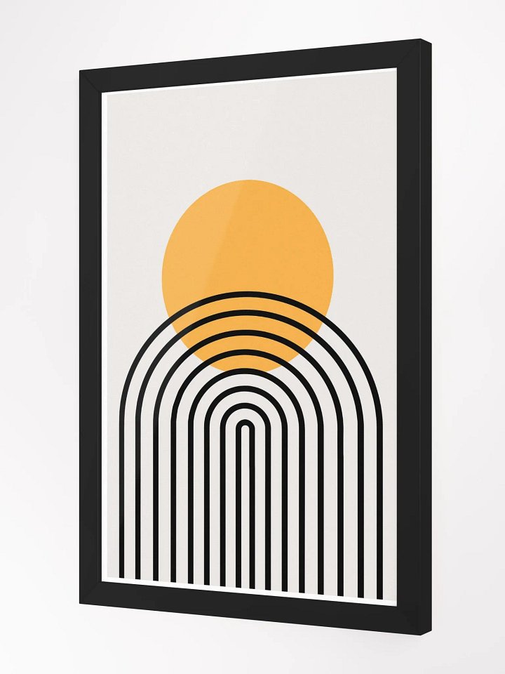 Orange Arch Abstract Framed Poster product image (10)