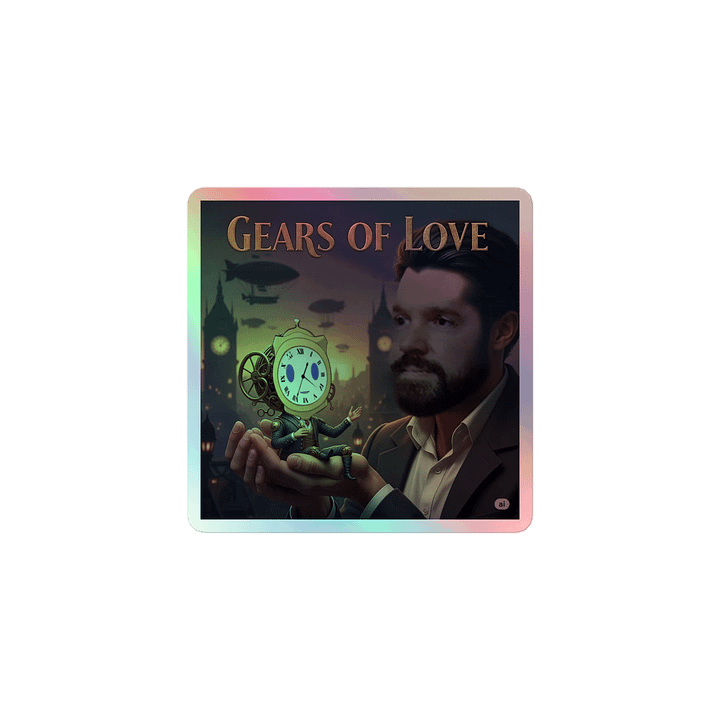 Gears of Love Holo Sticker product image (1)