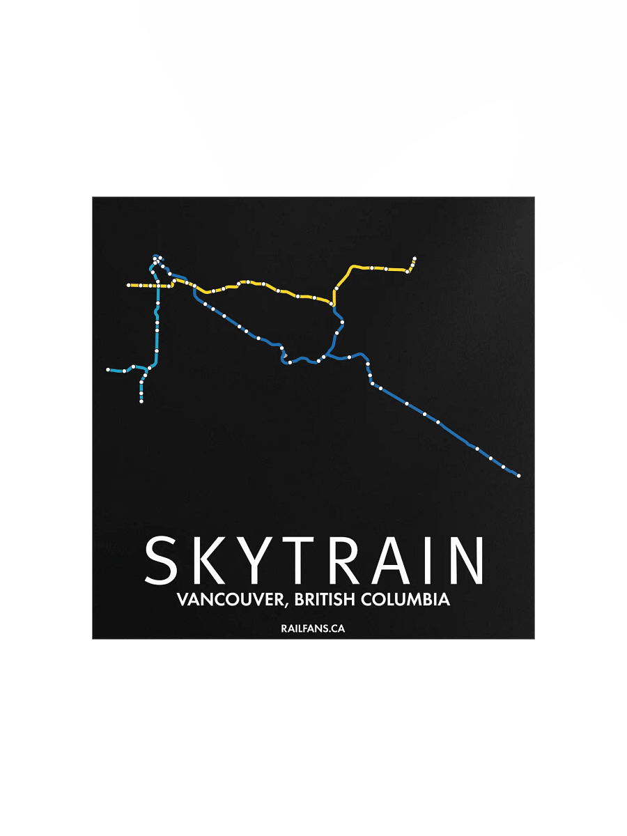 The Rail Fans Canada Transit Map - SkyTrain product image (1)
