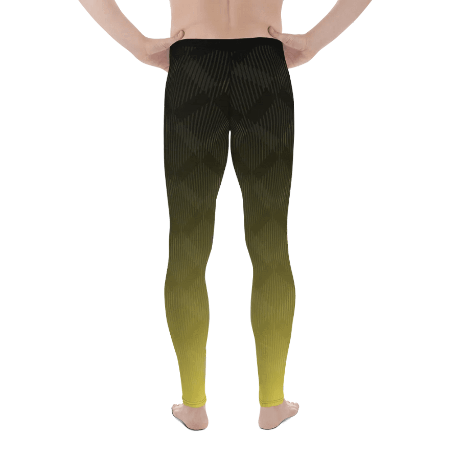 yellow wave male leggings product image (3)