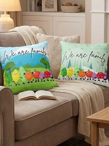 This double-sided throw pillow is the perfect gift for your friends, your partner, or the entire 