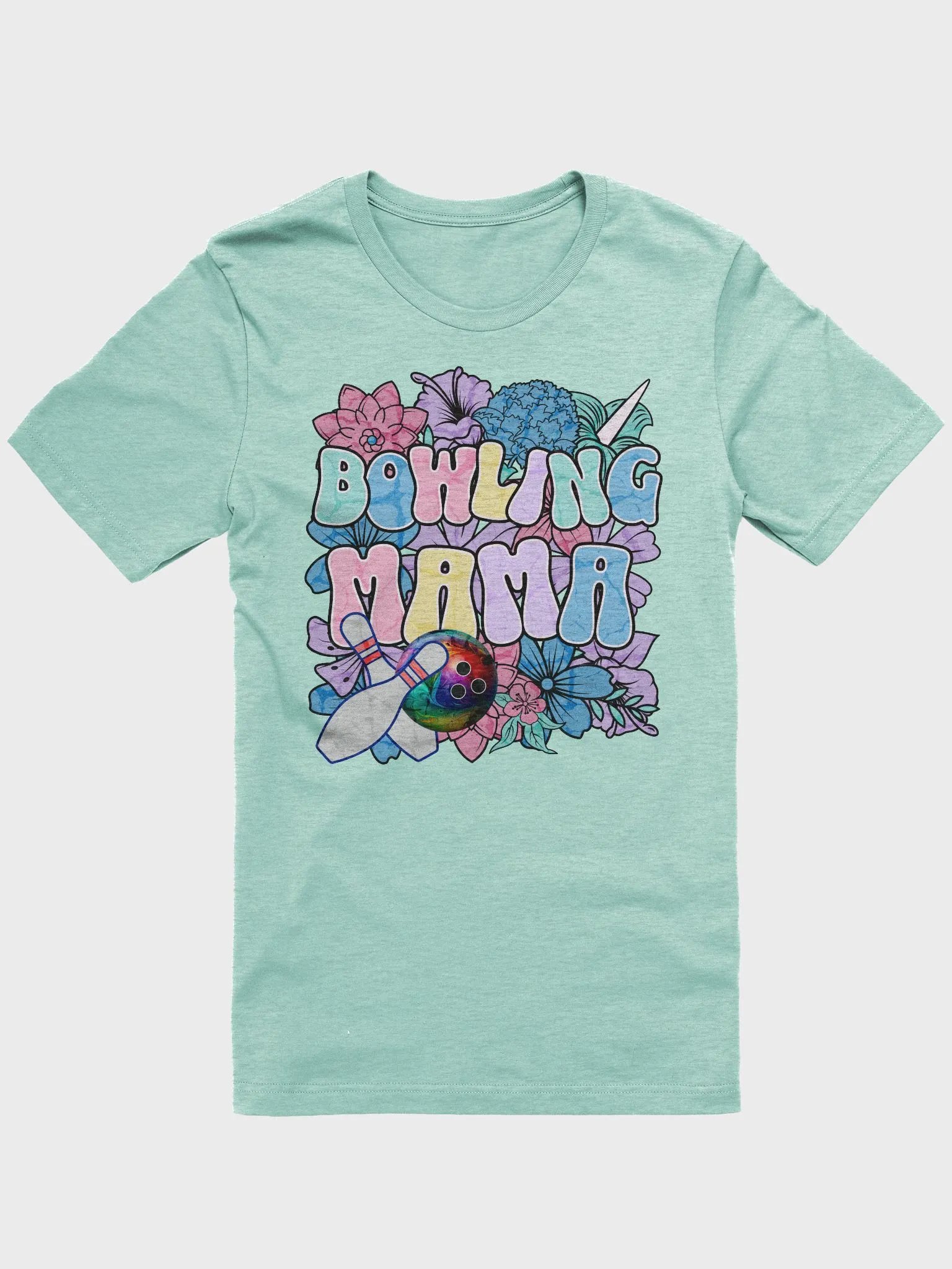 Bowling Mama Floral T-Shirt product image (1)