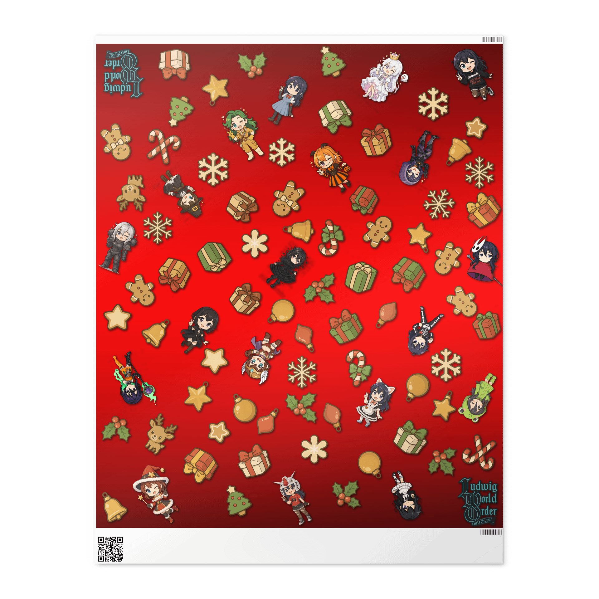 WTN - Wrapping paper - Red product image (1)