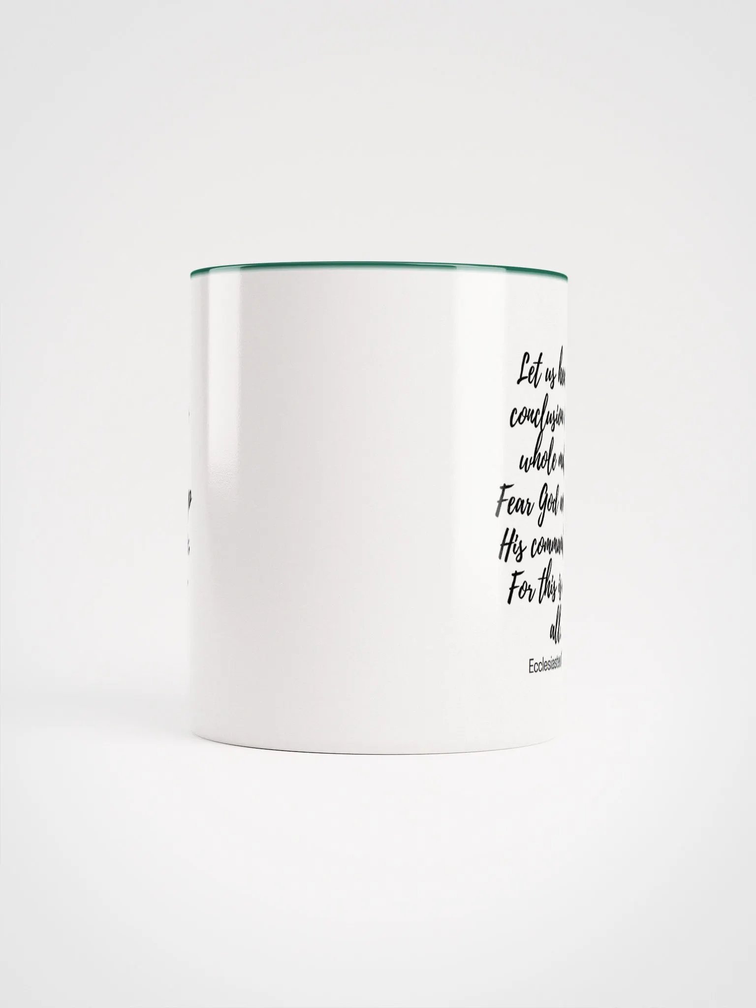 Let Us Hear The Conclusion Of The Whole Matter: Fear God Ecclesiastes 12:13 Two-Tone Mug 11/15oz product image (5)