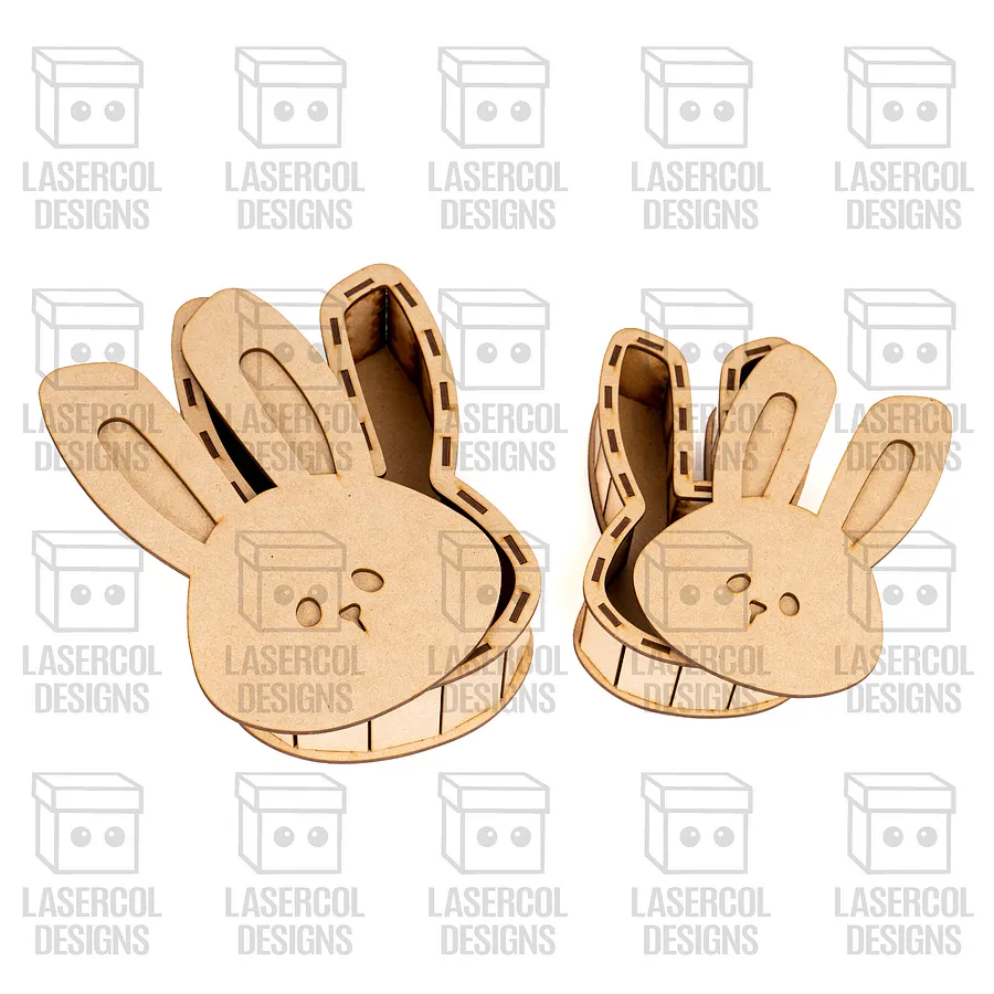 Easter Bunny Shaped Boxes Set 3 - Laser Cut Files product image (6)