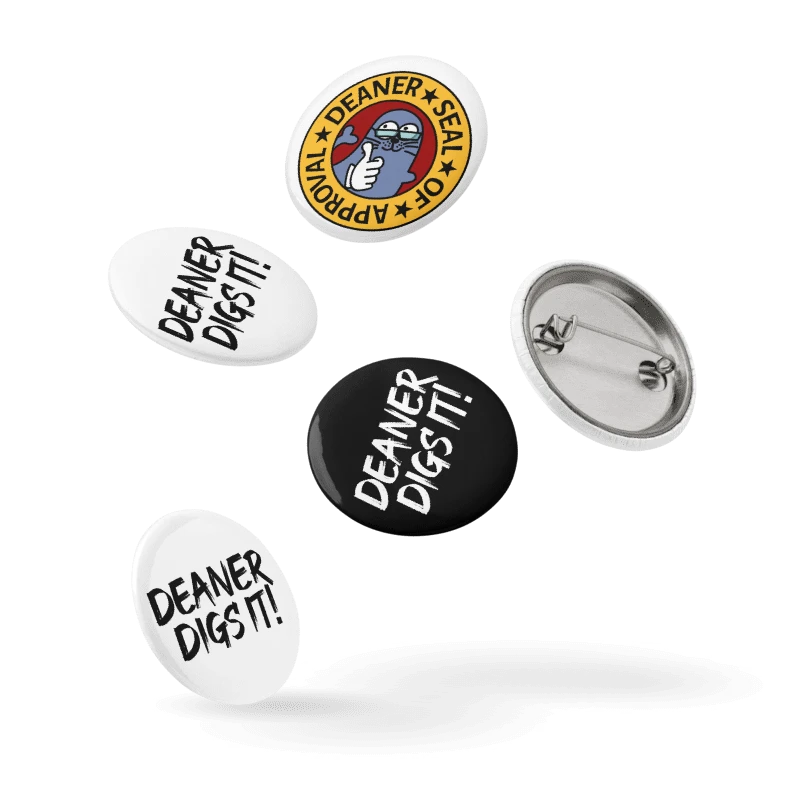 Deaner Seal of Approval Pin Buttons Set product image (6)