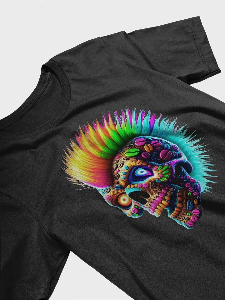 Rainbow Skull Artistic Coffee T-Shirt product image (2)