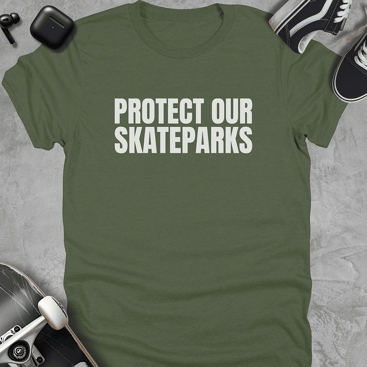 Protect our skateparks, Skateboarding t-shirt, Unisex product image (5)
