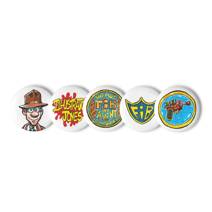 Illustrator Jones Pin Collection product image (1)