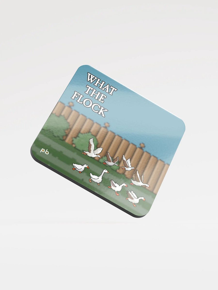What the Flock Pixel-Art Goose Coaster product image (2)