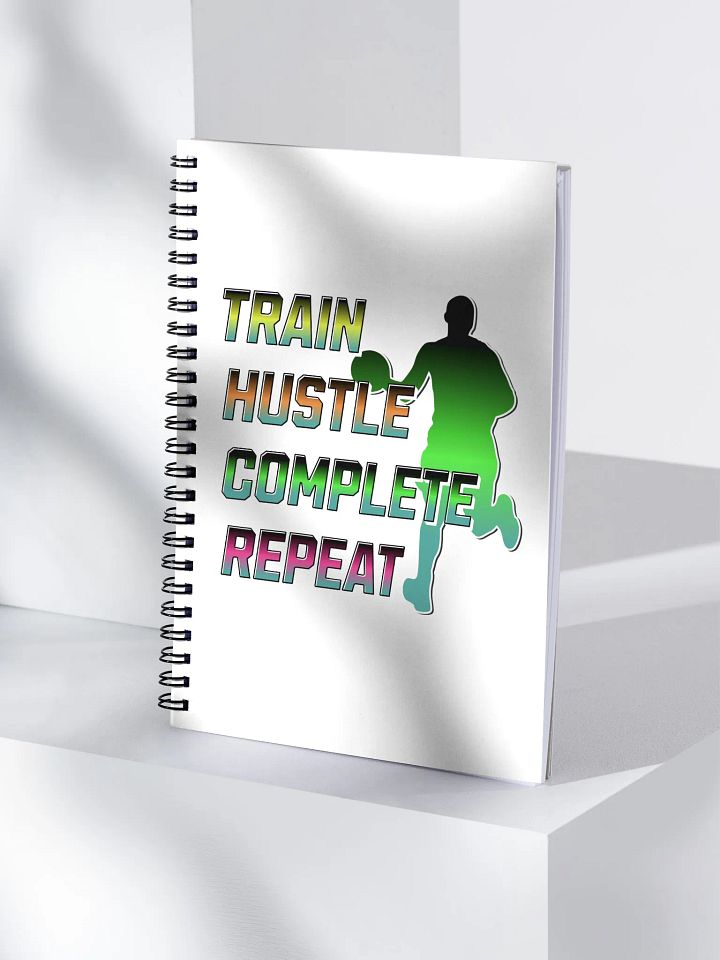 Train Hustle Complete Repeat Basketball Spiral Notebook product image (1)