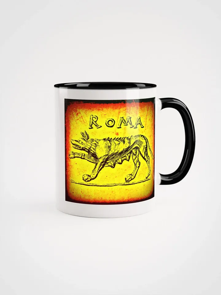 Roman She-Wolf Raising Forepaw and Horse Head Authentic Roman Art 3rd- 1st Centuries BC, Coffee & Tea Mug product image (1)