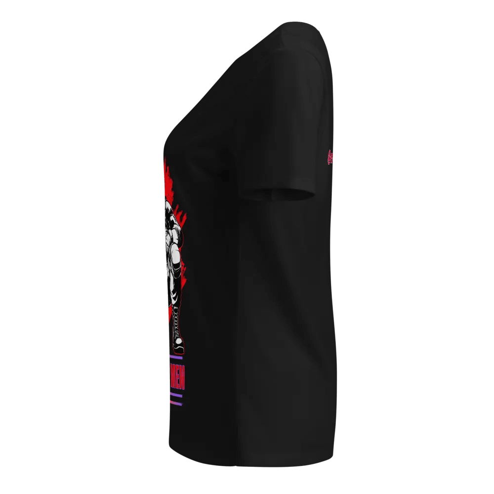 Addicted to Caffeine and Masked Men V-Neck Shirt product image (5)