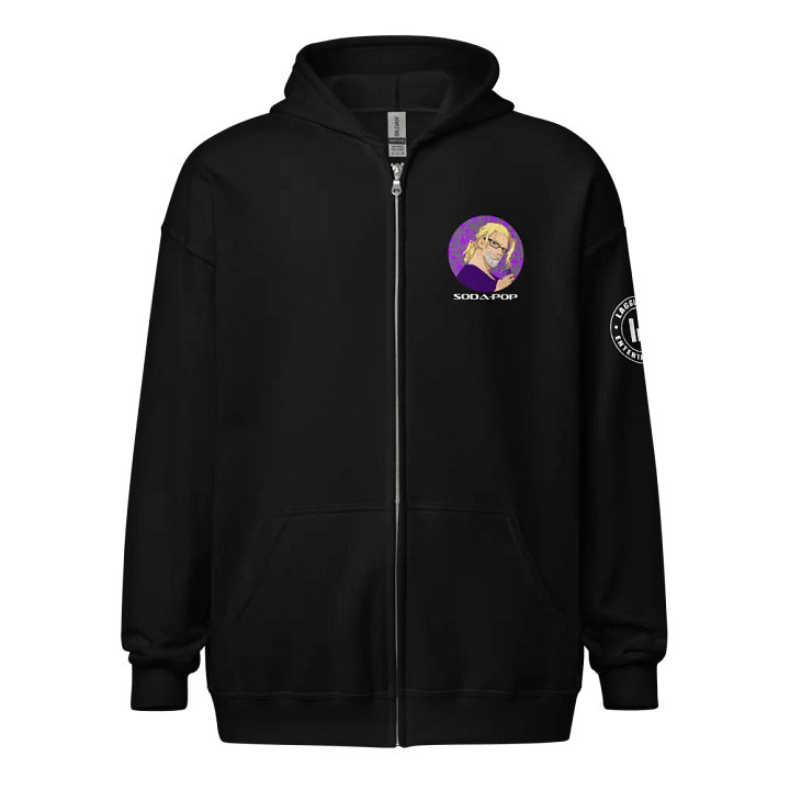 Woah dude Zip-up hoodie black product image (1)